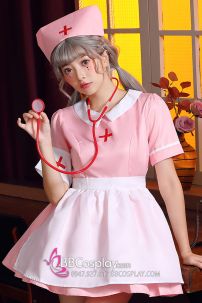 Váy Hồng Maid X Nurse Cô Hầu Gái Y Tá