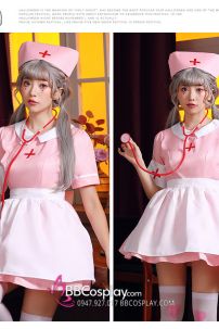 Váy Hồng Maid X Nurse Cô Hầu Gái Y Tá