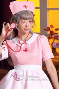 Váy Hồng Maid X Nurse Cô Hầu Gái Y Tá