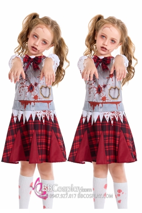 Đồ Hoá Trang Ma Nữ Sinh Cho Bé Gái Lễ Hội Halloween