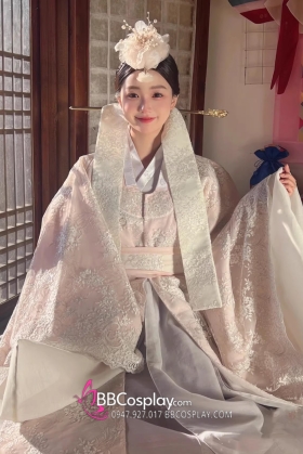 Hanbok Cưới Gấm Cao Cấp Có Khoác Lễ Tết