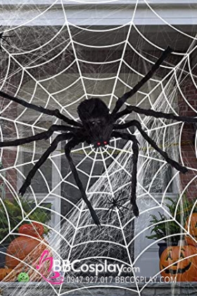 Mạng Nhện Lớn Trang Trí Halloween - Loại Sợi Lớn