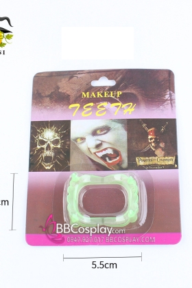 Siêu Rẻ - Răng Nanh Ma Cà Rồng Màu Xanh Lá