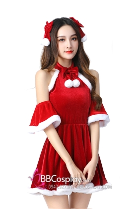 Váy Sexy Cổ Yếm Dáng Xoè Loli