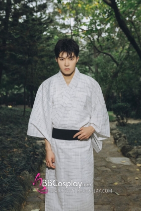 Nagagi Trắng Vân Sọc Thắt Lưng Đen