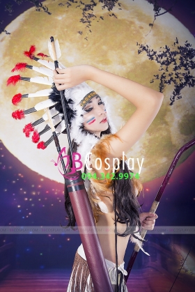 Nón Thổ Dân Trắng Chóp Đỏ