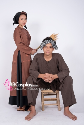 Trang Phục Nông Dân Nhà Quê Thứ Thiệt Tứ Thân - Bà Ba