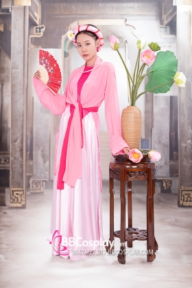 Bộ Tứ Thân Hồng Cánh Sen Của Chị Ba Vào Thăm Phủ Chúa