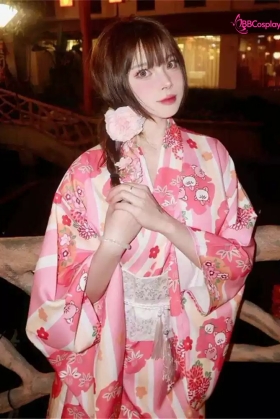 Áo Yukata Mùa Hè Ngọt Ngào Tặng Kèm Thắt Lưng