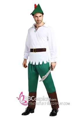 Trang Phục Robin Hood - Áo Trắng Quần Xanh