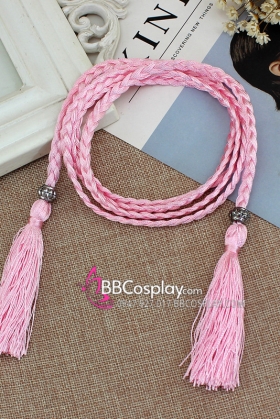 Dây Phụ Kim Tuyến - Obijime - Hồng Nhạt