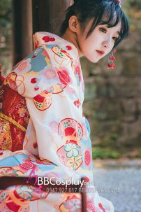 Thắt Lưng Cho Kimono Và Yukata Nhật Gấm Đỏ