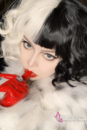 Tóc Giả Ngắn Mái Ngang Ngắn Ngang Vai Xoăn