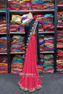 Đồ Sari Ấn Độ Đỏ Đen