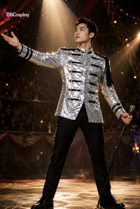 Vest Bạc Bầu Sô - Vest Trình Diễn Nghệ Thuật - The Geatest Showman