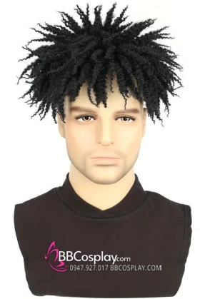 Tóc Giả Xoăn Kiểu Dreadlock Mẫu Nữa Đầu - Màu Đen