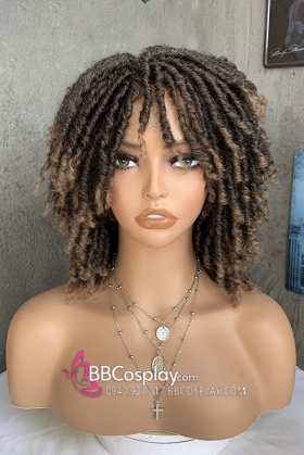 Tóc Giả Xoăn Kiểu Dreadlock Xoăn Nâu