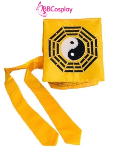 Nón Đạo Sĩ Hình Bát Quái Thêu - Màu Vàng