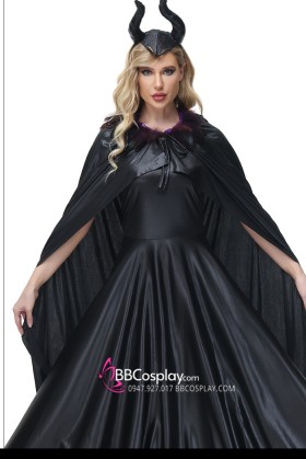 Trang Phục Maleficent Dạng Váy Xoè Có Kèm Choàng