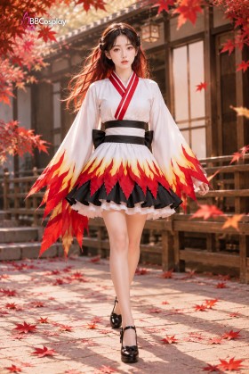 Trang Phục Waloli Viêm Trụ Rengoku Kyoujurou (Thanh Gươm Diệt Quý)