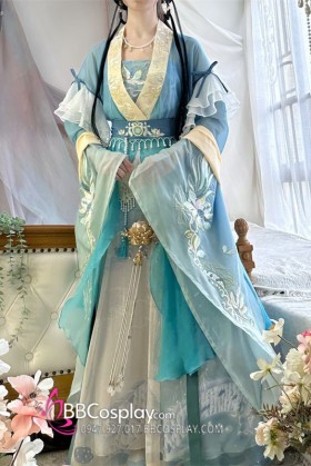 Trang Phục Hằng Nga Lam Diệp