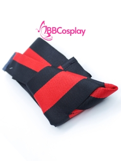 Đai Lưng Kimono Nam Đen Sọc Đỏ - Kakuobi