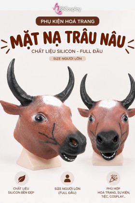 Mặt Nạ Ngựa Silicon Đầu Trâu