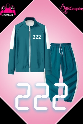 Đồ Người Chơi 222 Trò Chơi Con Mực - Màu Xanh Nhạt