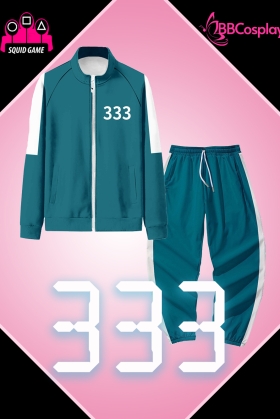 Đồ Người Chơi 333 Trò Chơi Con Mực - Màu Xanh Nhạt