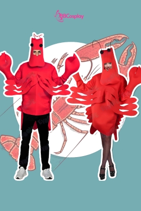 Trang Phục Mascot Con Tôm Hùm Hấp Hành