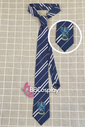 Cà Vạt Trường Phù Thuỷ Hogwarts - Rowena Ravenclaw (Có Logo)