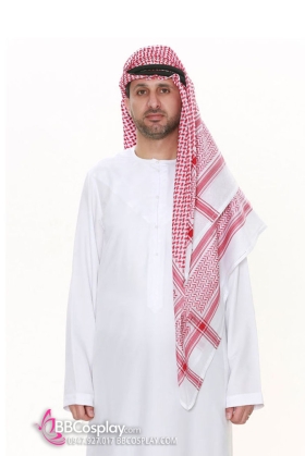 Trang Phục Truyền Thống Của UAE - Khăn Đội Đầu Đỏ
