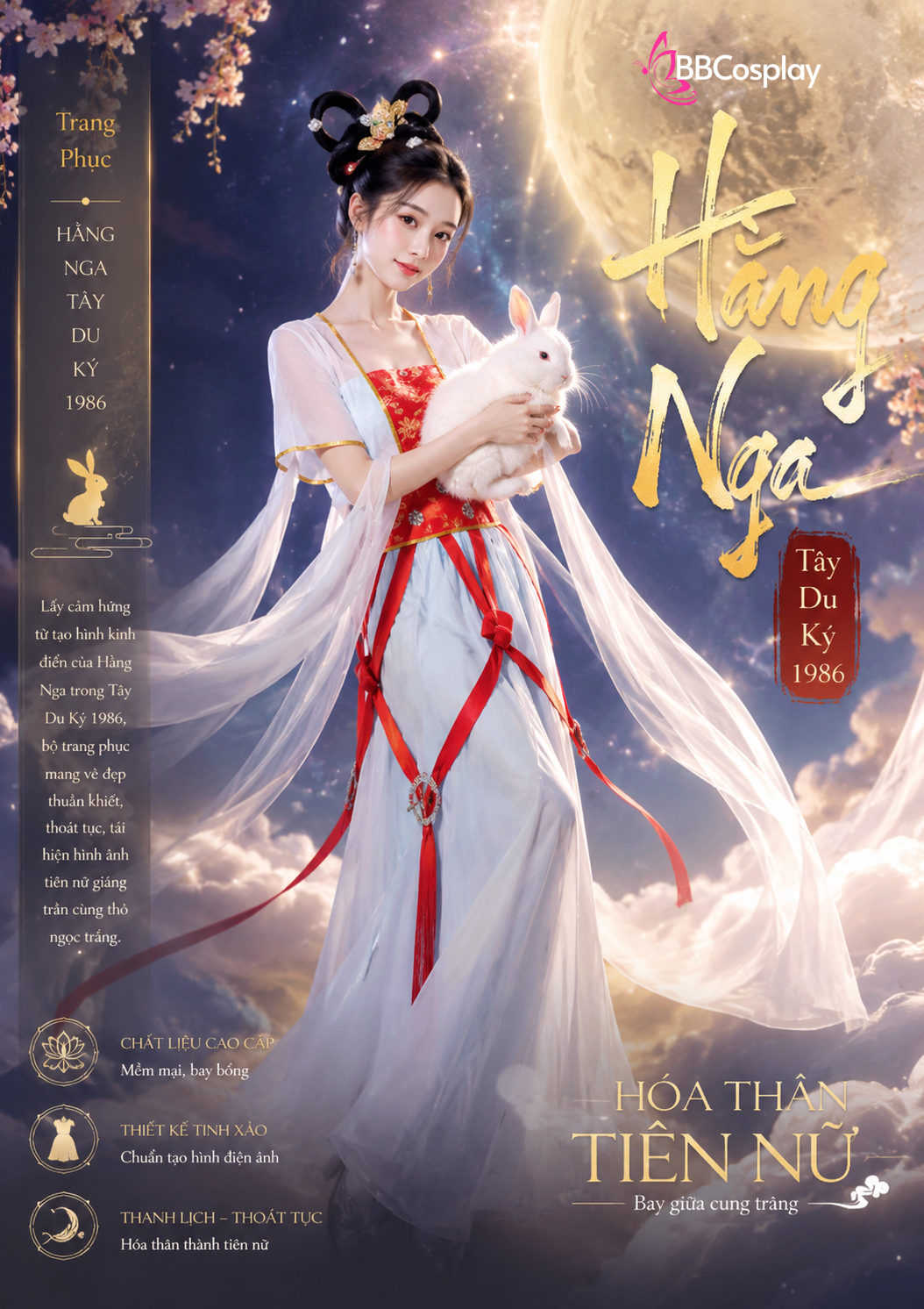 Trang Phục Hằng Nga Tây Du Kí 1986 - SIZE M