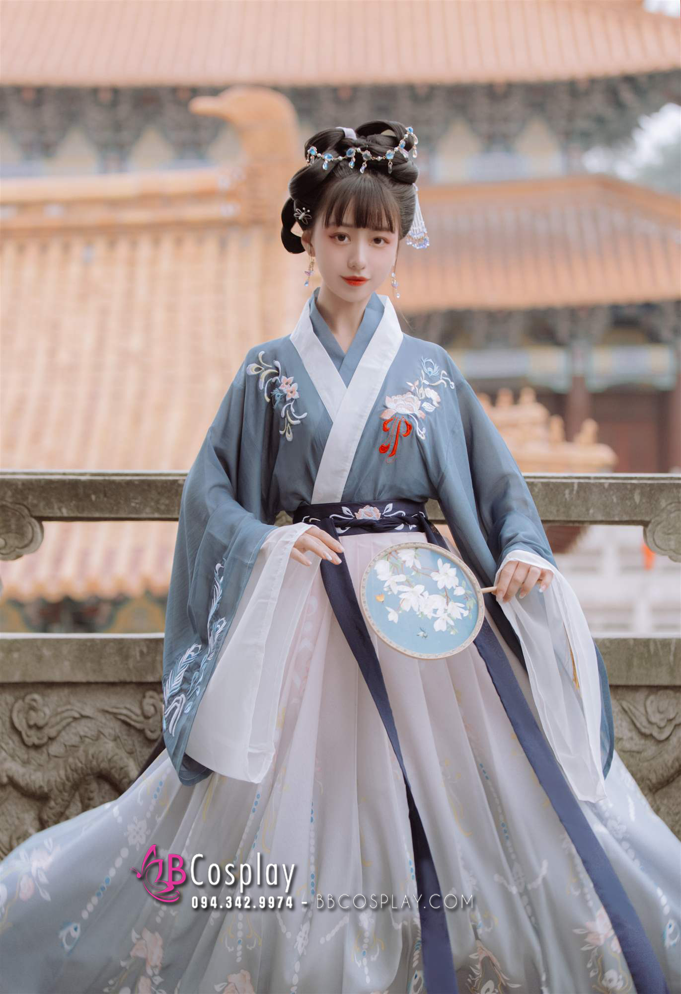 Hán Phục Chiết Eo Toàn Cơ - SIZE S