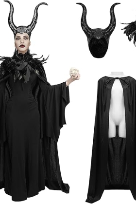Đồ Hóa Trang Maleficent Huyền Bí Gồm 4 Món - Trang Phục Halloween