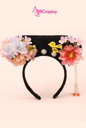 Cài Tóc Hoàn Châu Công Chúa - Kỳ Đầu Mãn Thanh Mãu Hoa Pastel