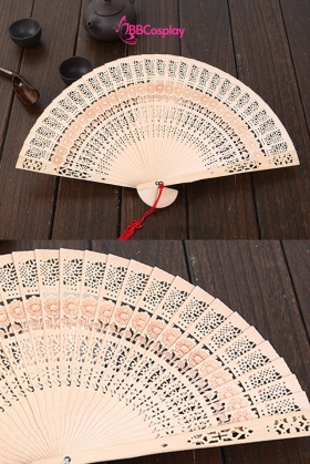 Quạt Gỗ Hoa Hướng Dương 20Cm