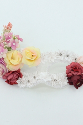 Mặt Nạ Nửa Mặt Ren Ánh Trăng Nói Hộ Lòng Tôi - Màu Trắng