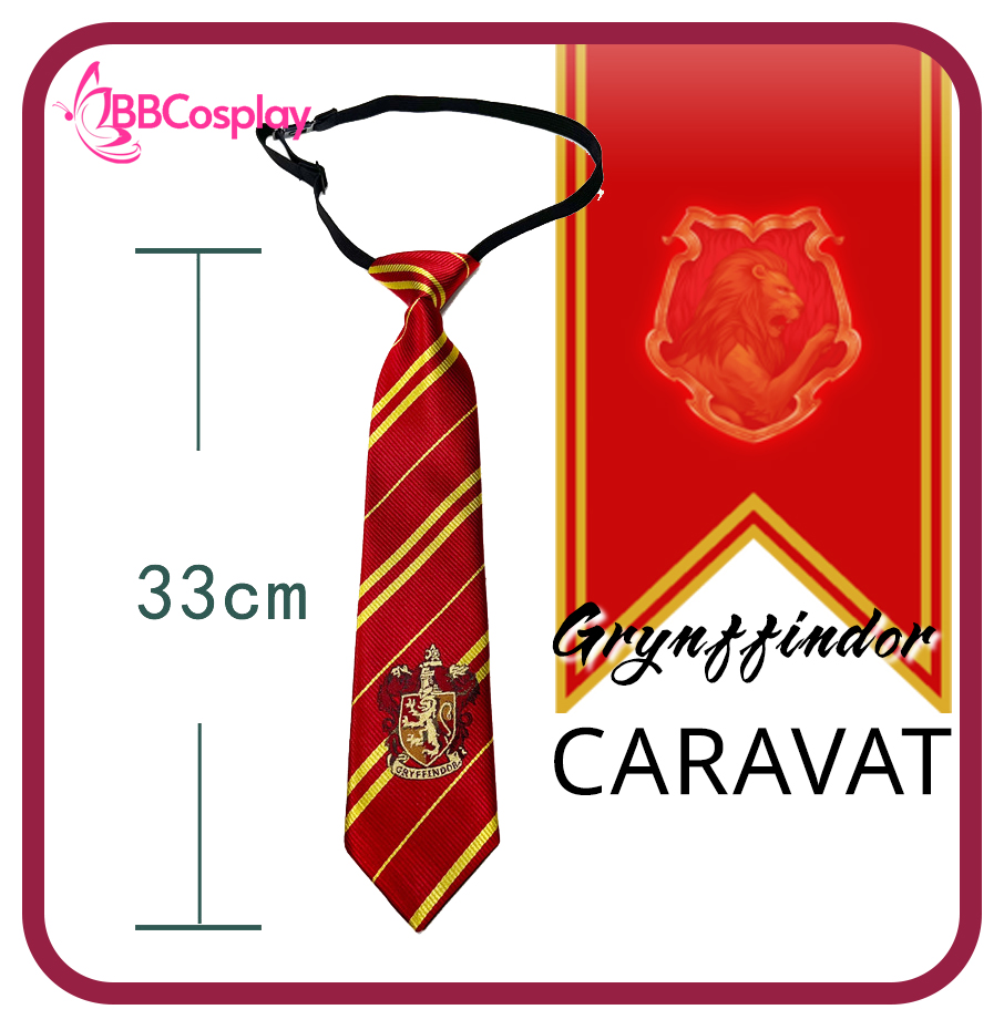 Cà Vạt Màu Đỏ Harry Potter Thắt Sẵn