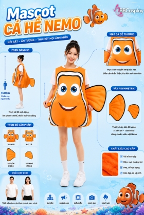 Trang Phục Mascot Cá Nemo