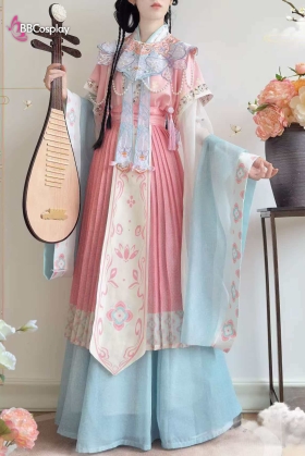 Hán Phục Phong Cách Minh Triều - Hán Phục Thanh Uyển Hồng