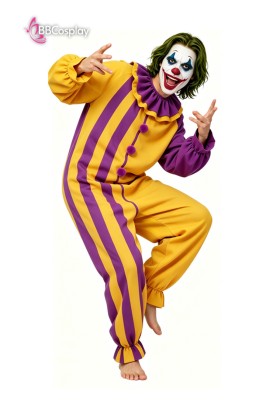 Trang Phục Joker Circus Clown - Trang Phục Chú Hề Vàng Phối Tím