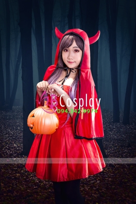 Trang Phục Cô Bé Quàng Khăn Đỏ 1 (Halloween)