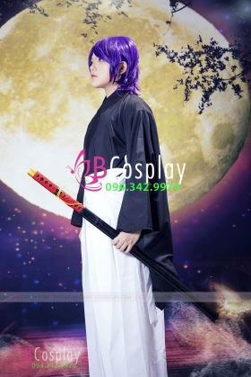 Hakama Nam Áo Trắng Hakama Đen