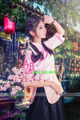 Trang Phục Nữ Sinh Trung Quốc Hồng Phấn
