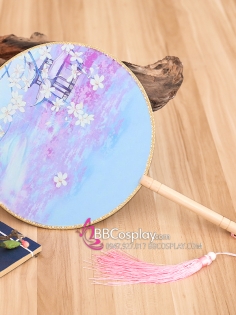 Quạt Tròn Đình Vọng Cát Tím