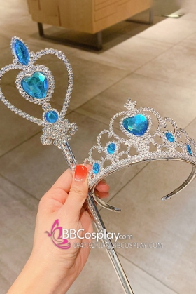 Vương Miện Elsa - Đá Xanh Dương / Hồng