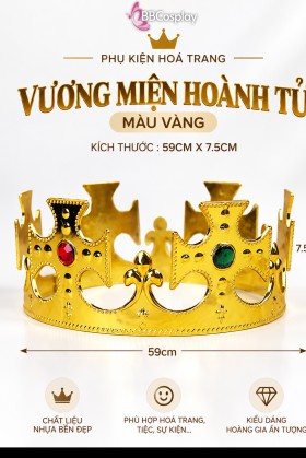 Vương Miện Hoàng Tử Nhựa - Vàng