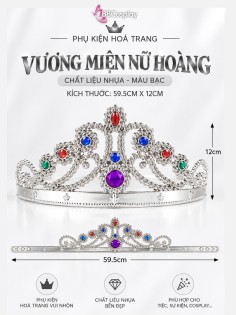 Vương Miện Nữ Hoàng Nhựa - Bạc