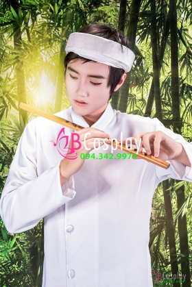 Áo Dài Trắng Nam Cách Tân 9 (Thư Sinh)